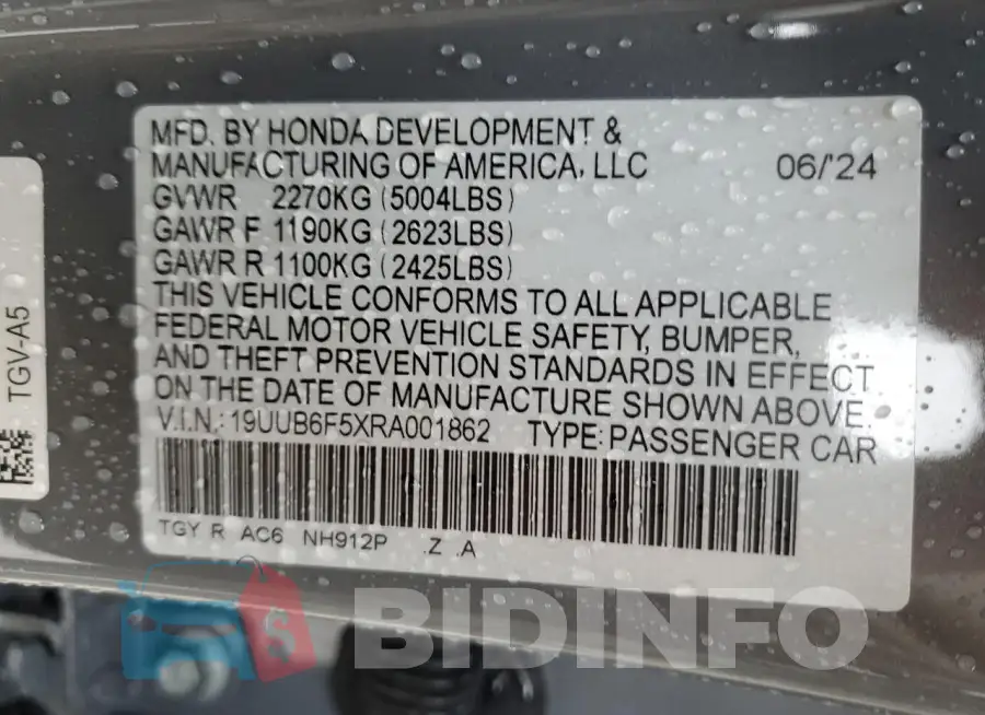 19UUB6F5XRA001862 Photo# 13