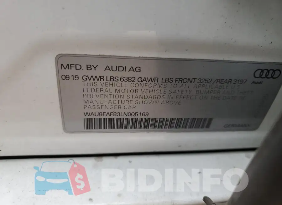 WAU8EAF83LN005169 Photo# 12
