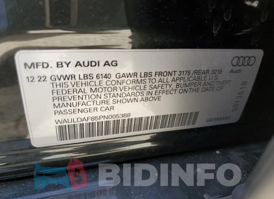 WAULDAF85PN005368 Photo# 12
