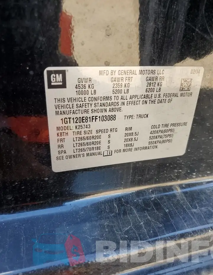 1GT120E81FF103088 Photo# 12