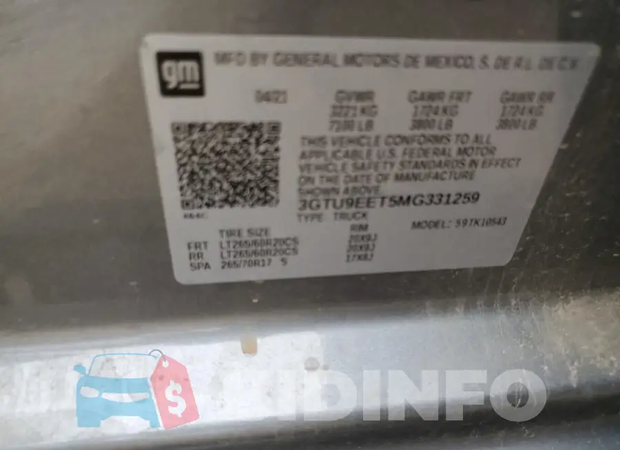 3GTU9EET5MG331259 Photo# 13