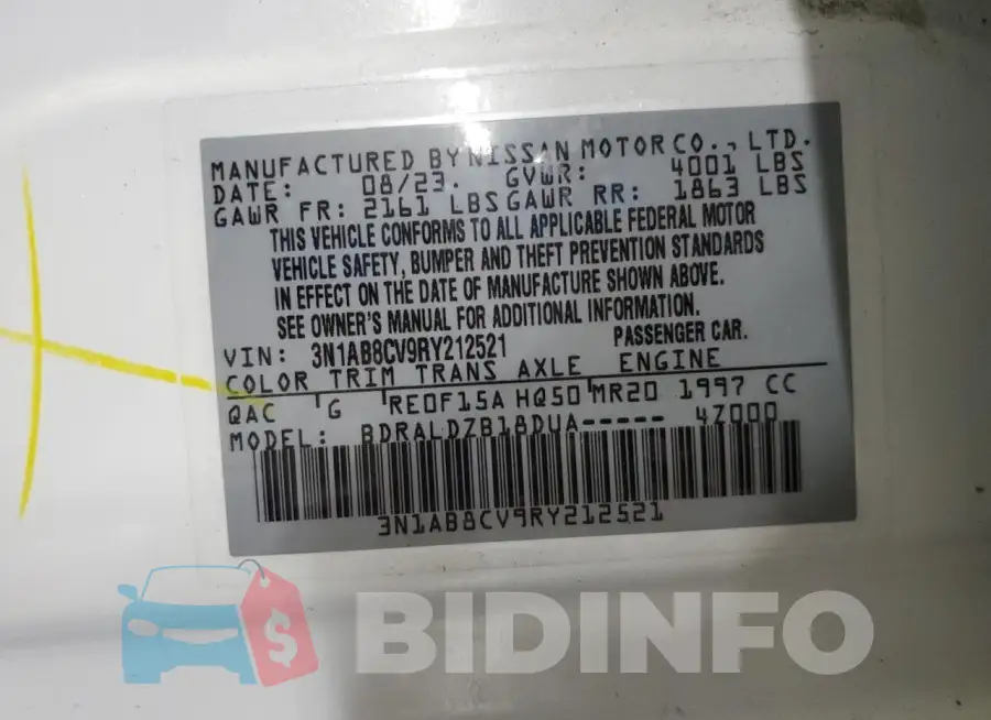 3N1AB8CV9RY212521 Photo# 13