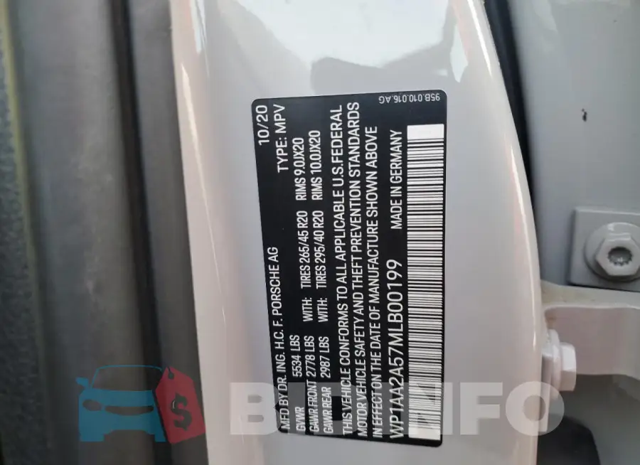 WP1AA2A57MLB00199 Photo# 12