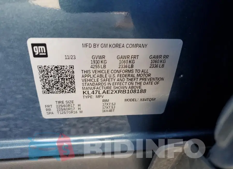 KL47LAE2XRB108188 Photo# 13