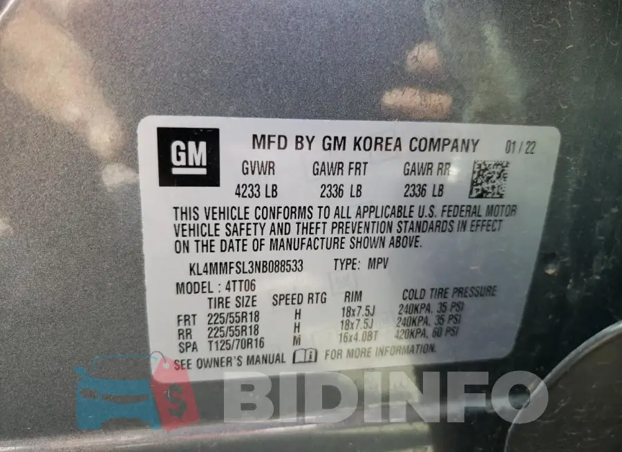 KL4MMFSL3NB088533 Photo# 13