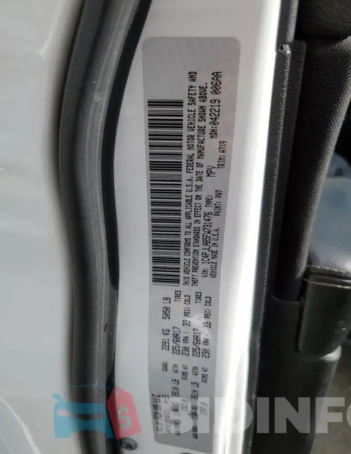 1C4PJLAB5FW731476 Photo# 13