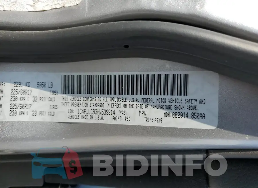 1C4PJLCB3HW539814 Photo# 13