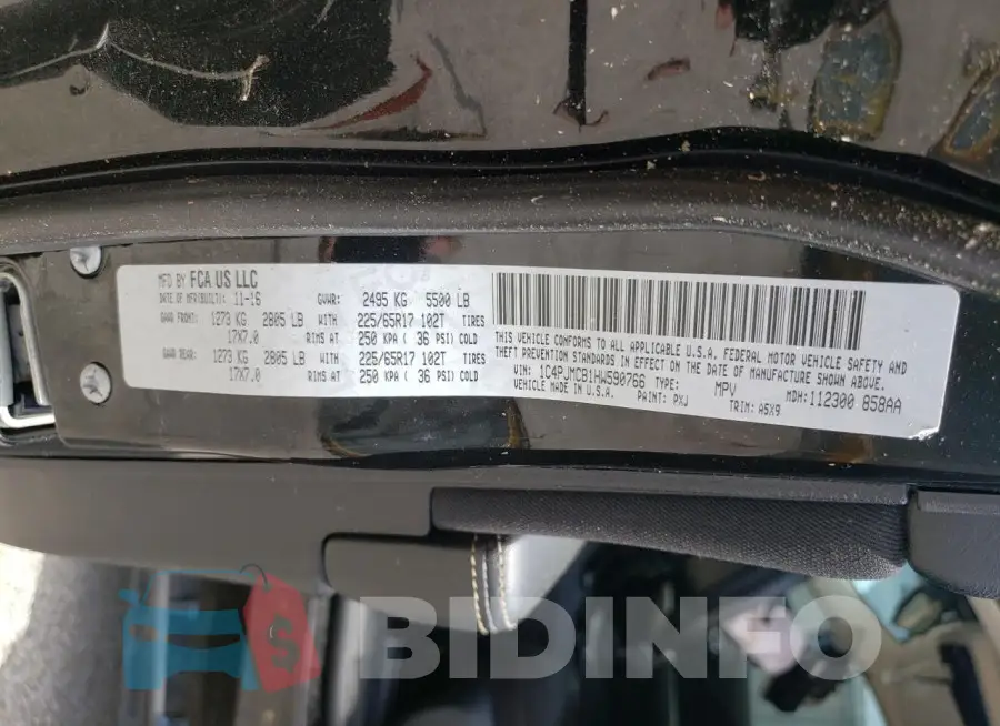 1C4PJMCB1HW590766 Photo# 13