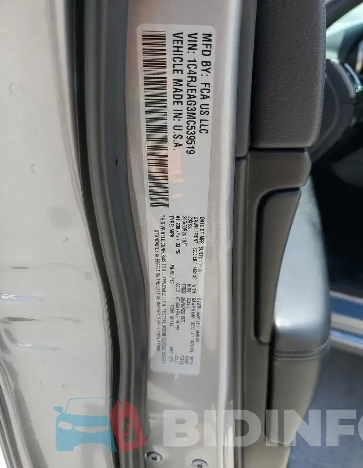1C4RJEAG3MC539519 Photo# 13