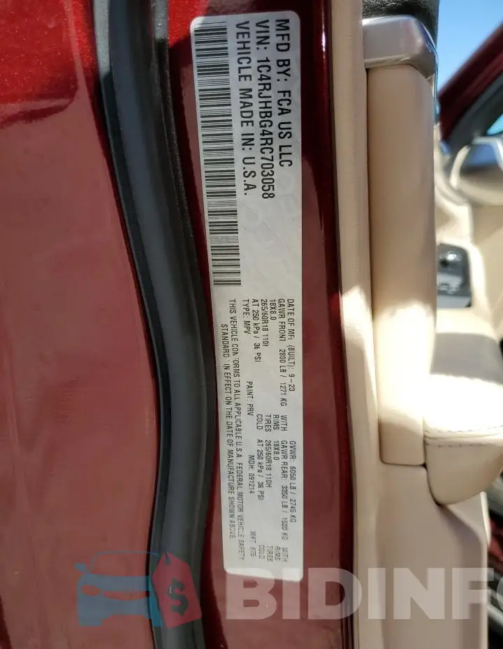 1C4RJHBG4RC703058 Photo# 13