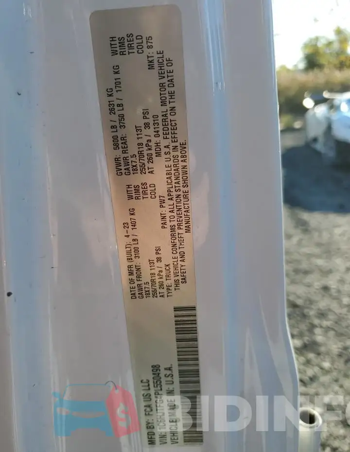 1C6HJTFG4PL550498 Photo# 12