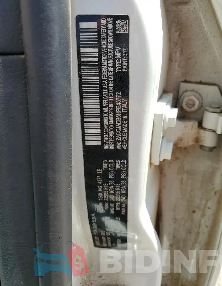 ZACCJADB6HPE43772 Photo# 12