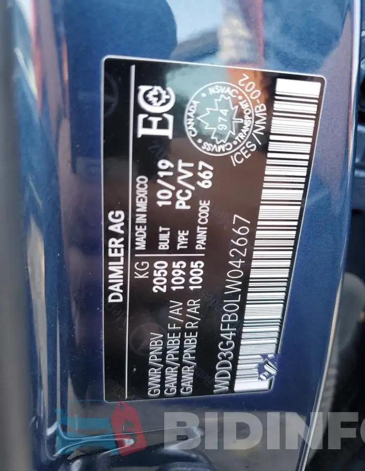 WDD3G4FB0LW042667 Photo# 12