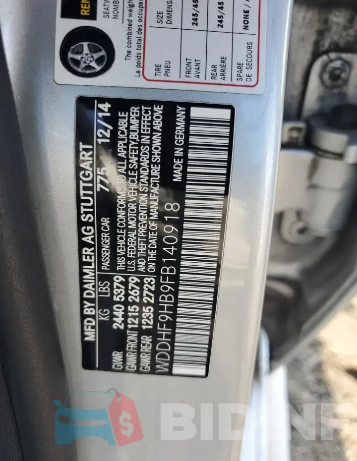 WDDHF9HB9FB140918 Photo# 12