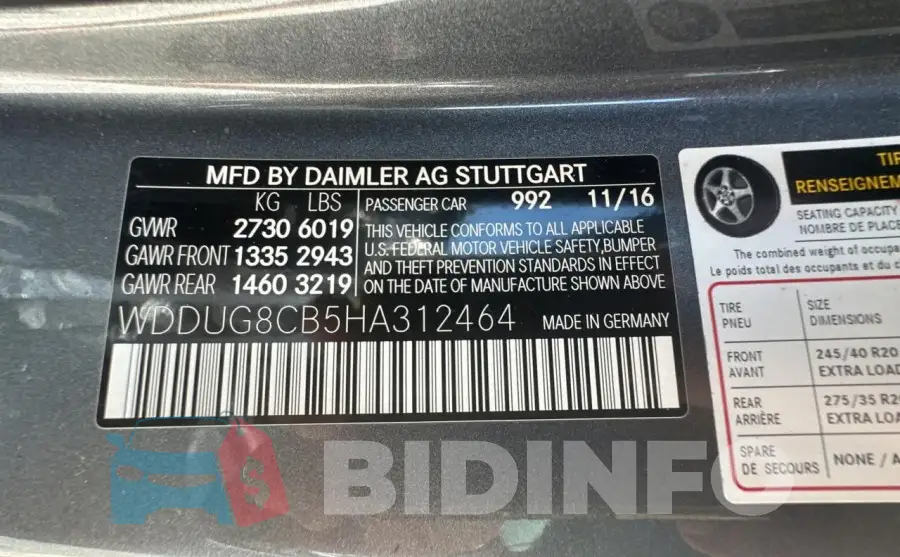 WDDUG8CB5HA312464 Photo# 10