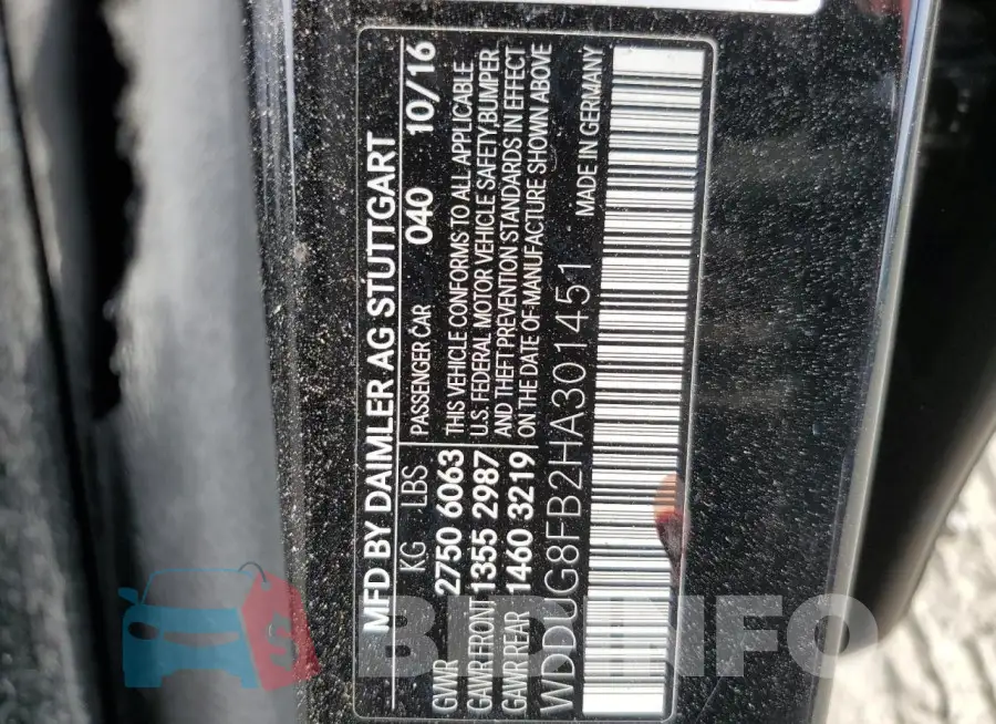 WDDUG8FB2HA301451 Photo# 12