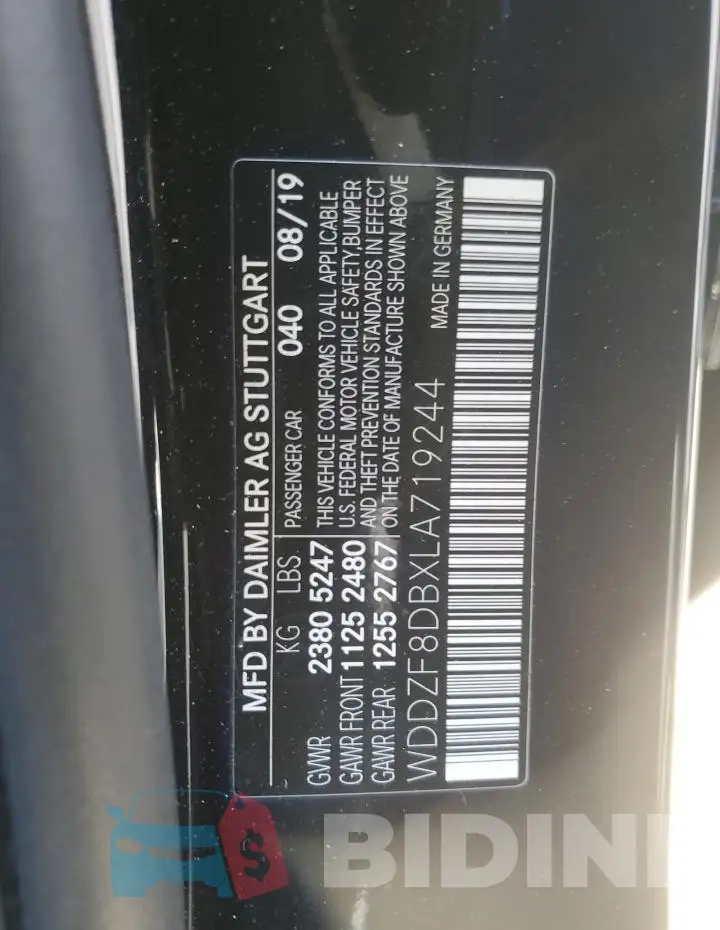 WDDZF8DBXLA719244 Photo# 13