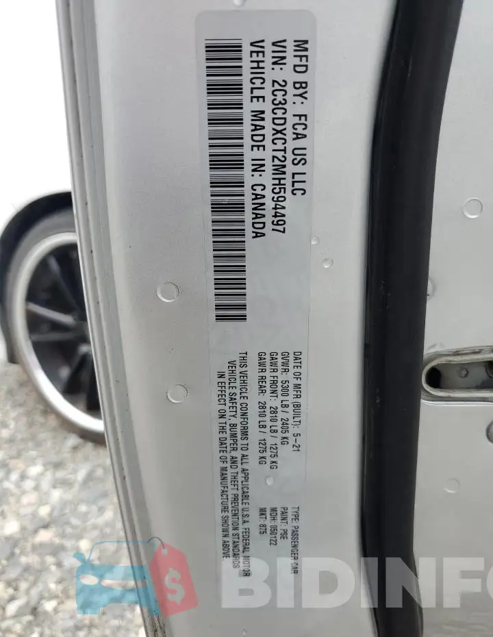2C3CDXCT2MH594497 Photo# 12