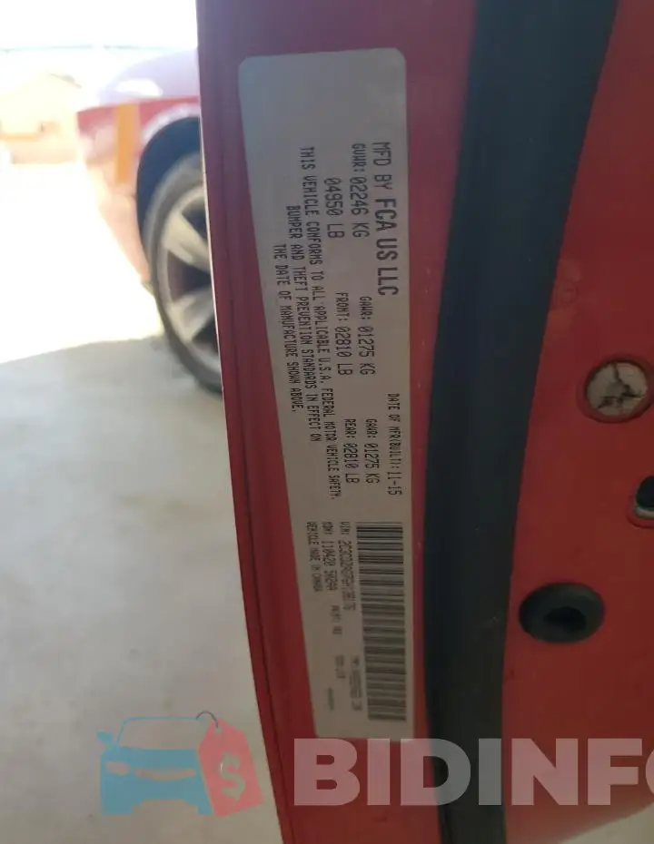 2C3CDZAG7GH138176 Photo# 12