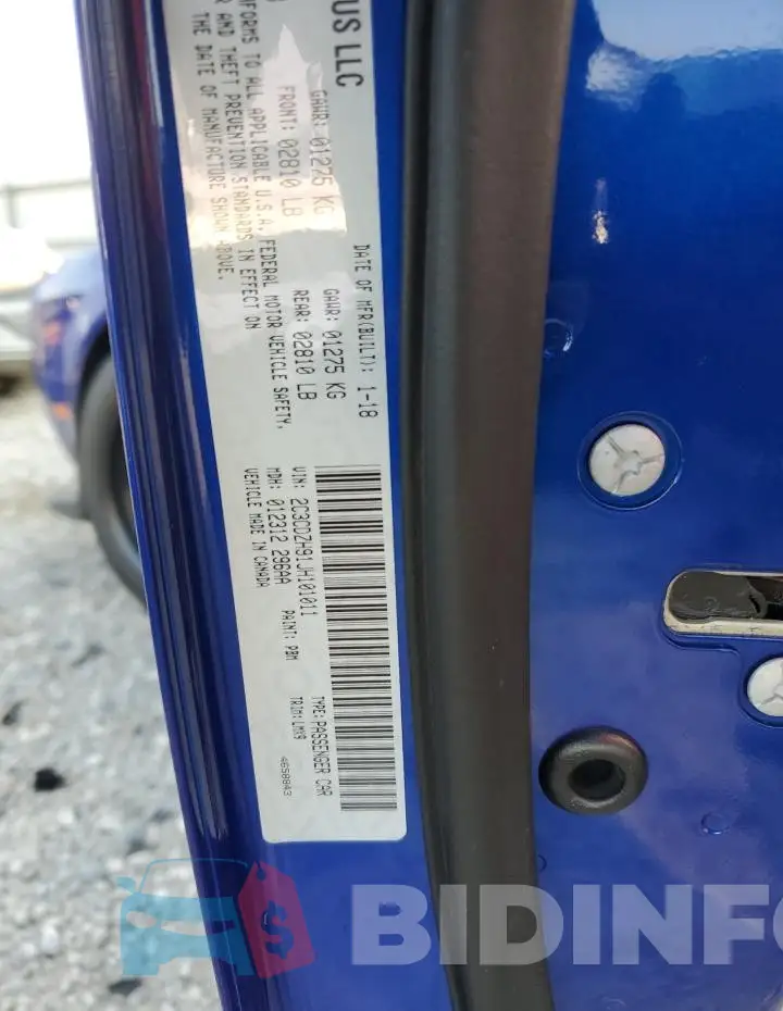 2C3CDZH91JH101011 Photo# 12