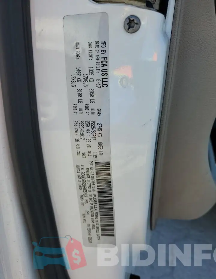 2C4RDGBG6HR855723 Photo# 14