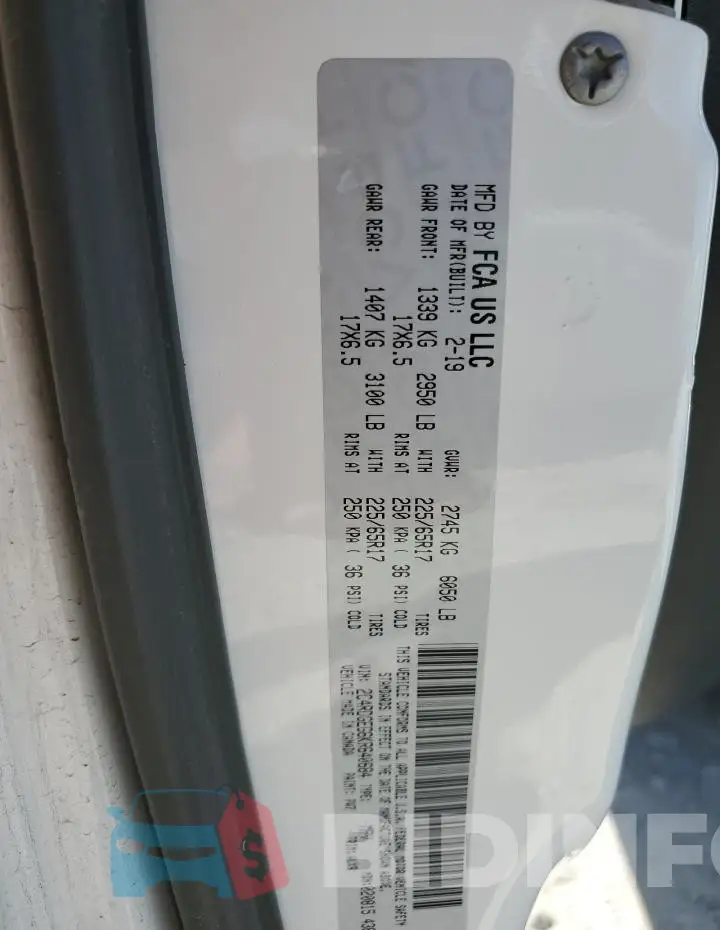 2C4RDGEG6KR640684 Photo# 13