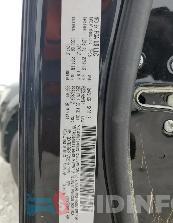 3C4PDCBG3FT742175 Photo# 13