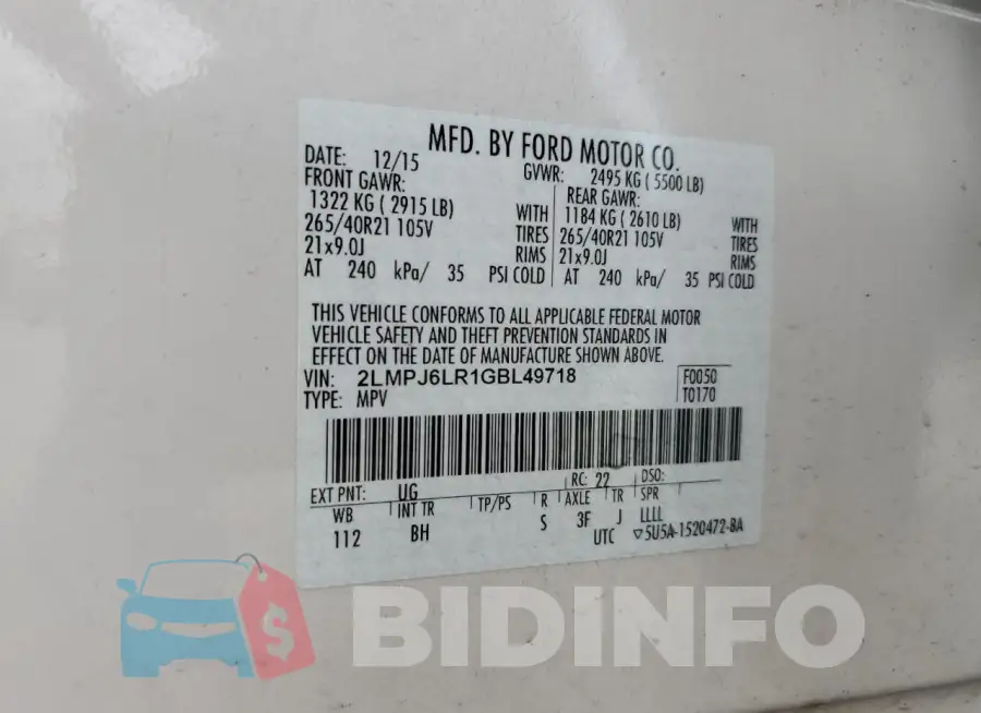 2LMPJ6LR1GBL49718 Photo# 12