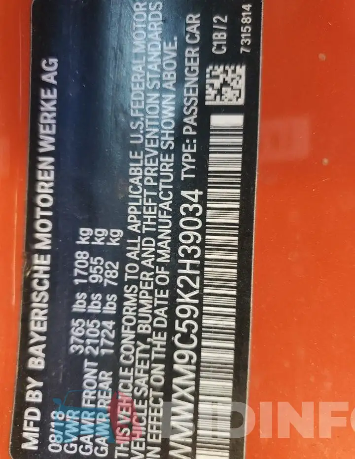 WMWXM9C59K2H39034 Photo# 12