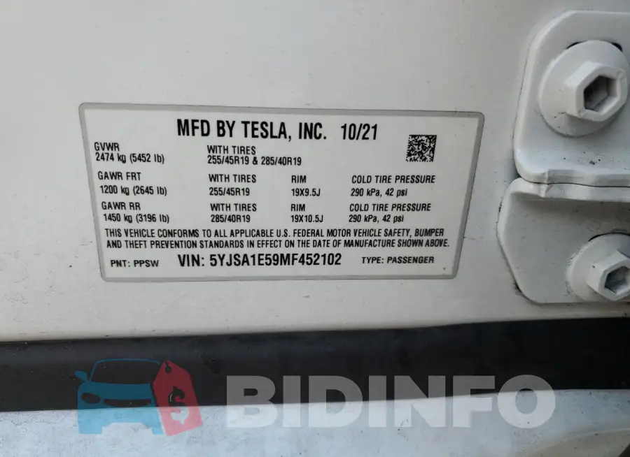 5YJSA1E59MF452102 Photo# 13