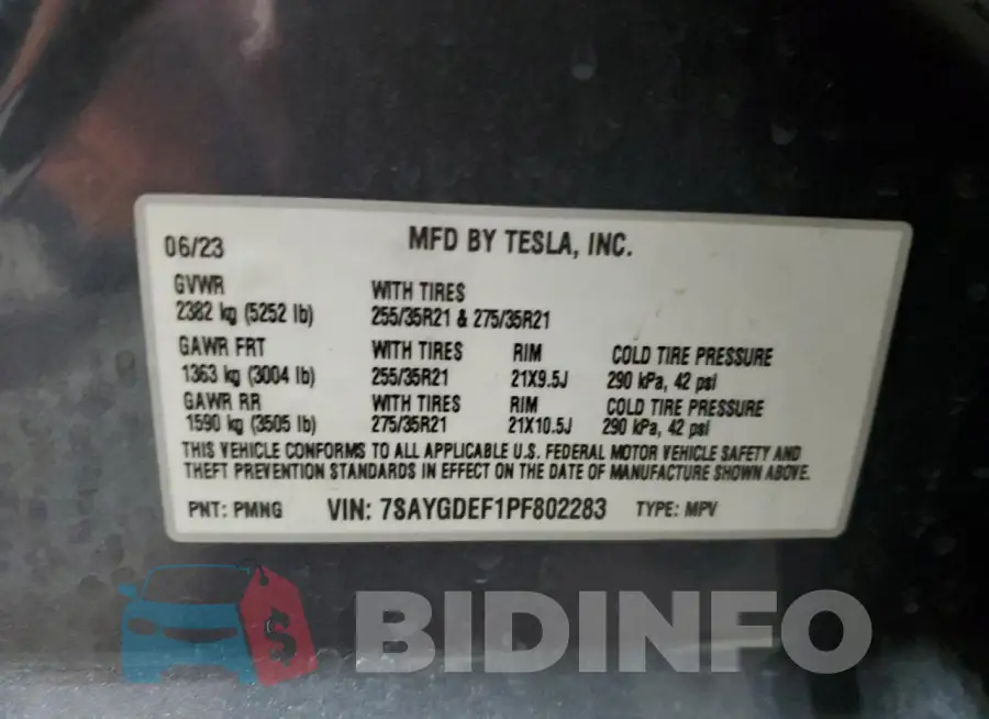 7SAYGDEF1PF802283 Photo# 13