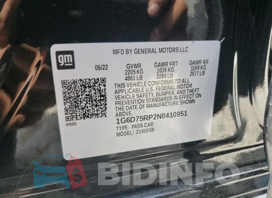 1G6D75RP2N0410951 Photo# 13