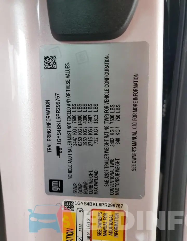 1GYS4BKL6PR299767 Photo# 12
