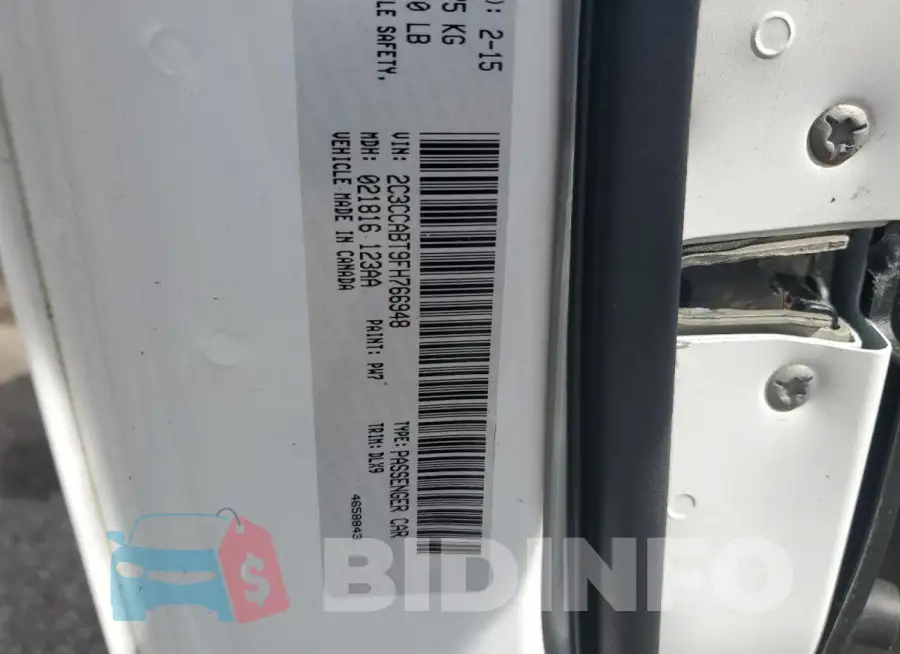 2C3CCABT9FH766948 Photo# 12