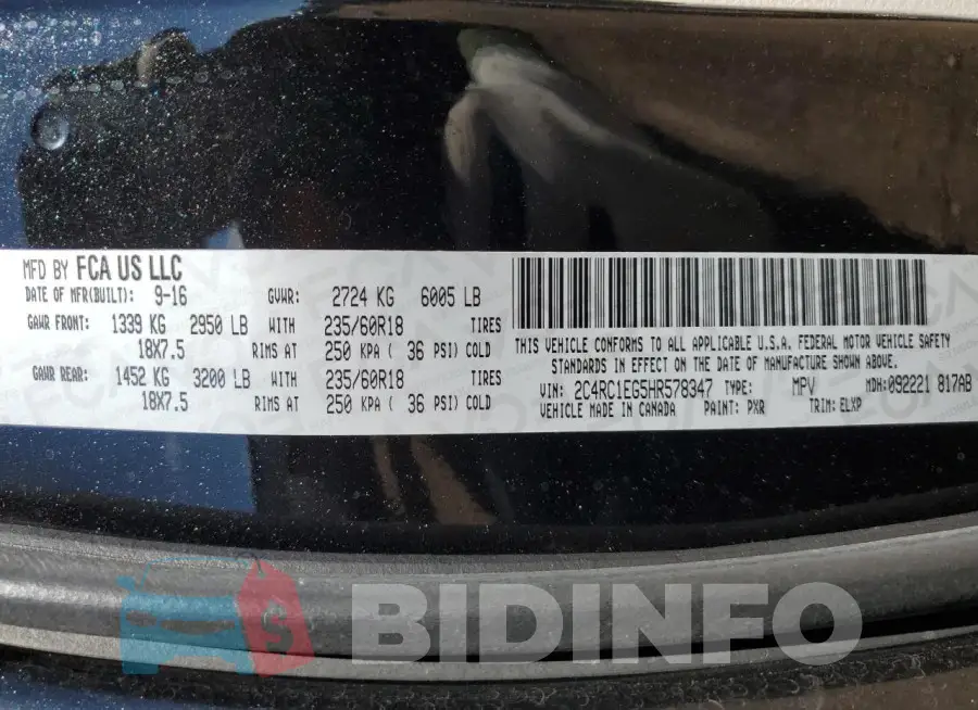 2C4RC1EG5HR578347 Photo# 13