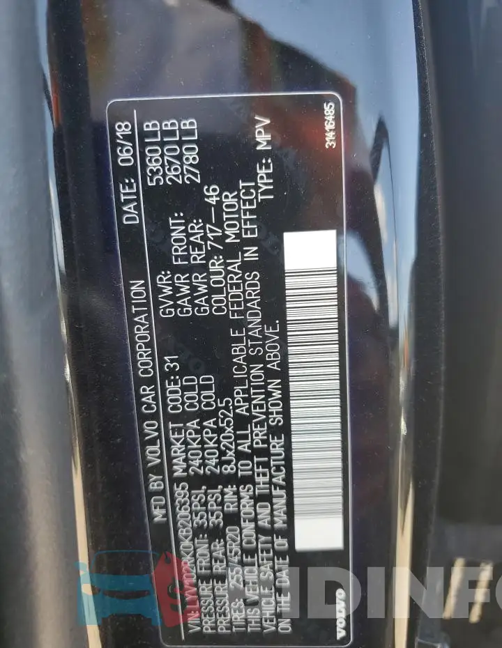 LYV102RK0KB206395 Photo# 13