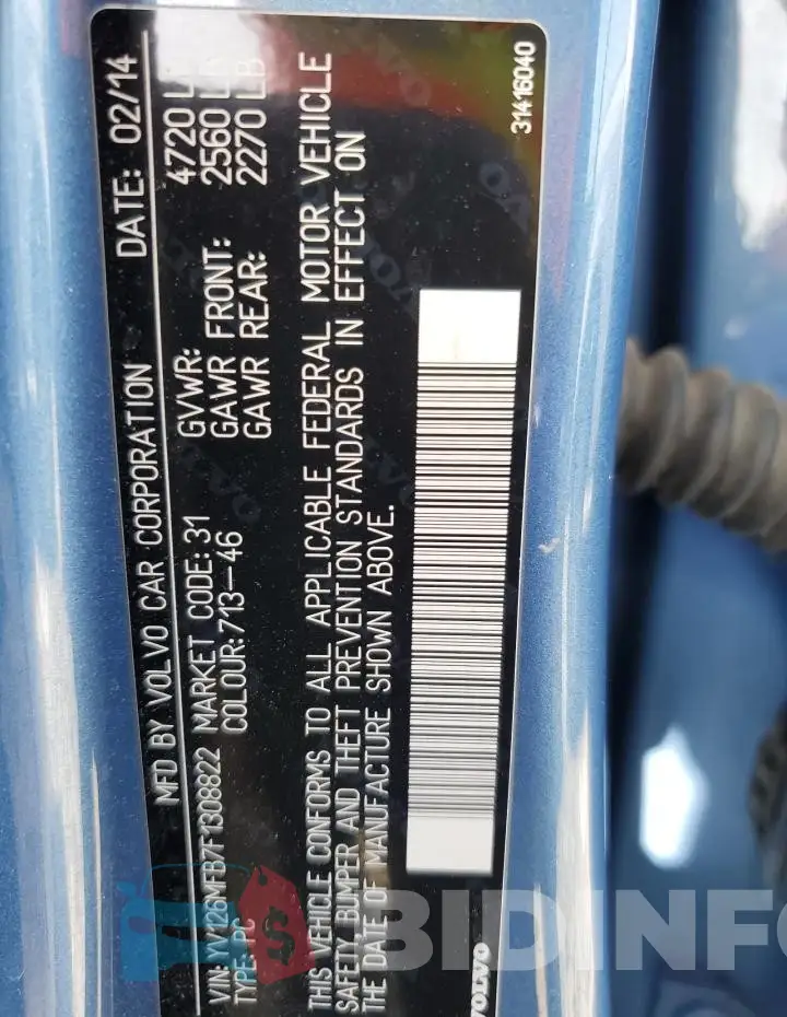 YV126MFB7F1308822 Photo# 13