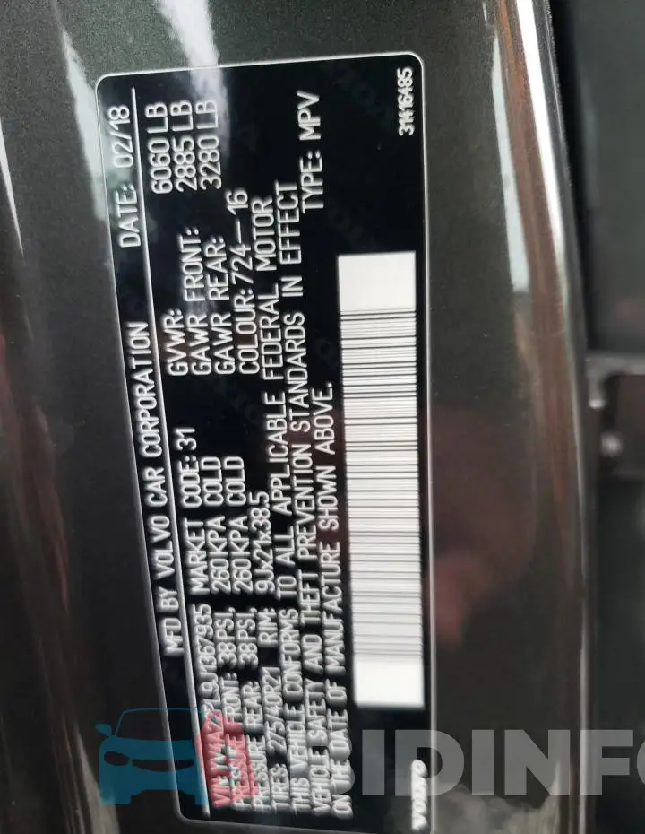 YV4A22PL9J1367935 Photo# 14
