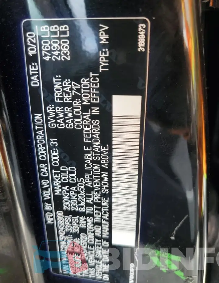 YV4AC2HK5M2458900 Photo# 13