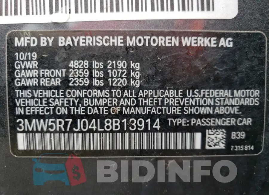 3MW5R7J04L8B13914 Photo# 12