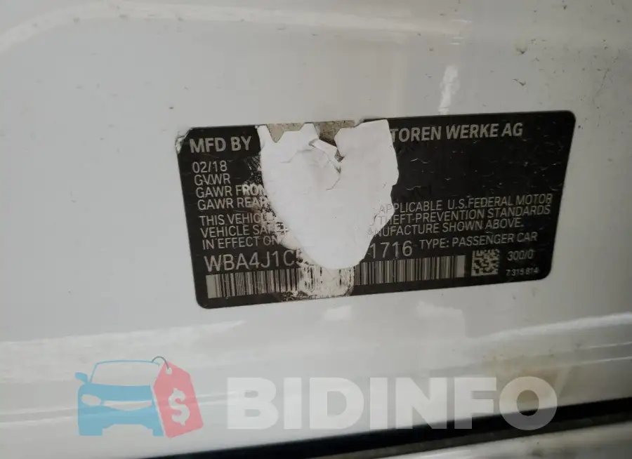 WBA4J1C55JBM11716 Photo# 13