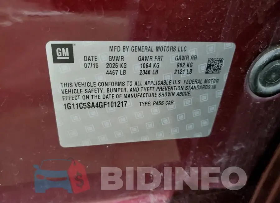 1G11C5SA4GF101217 Photo# 12