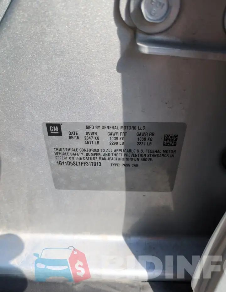1G11D5SL1FF317913 Photo# 12