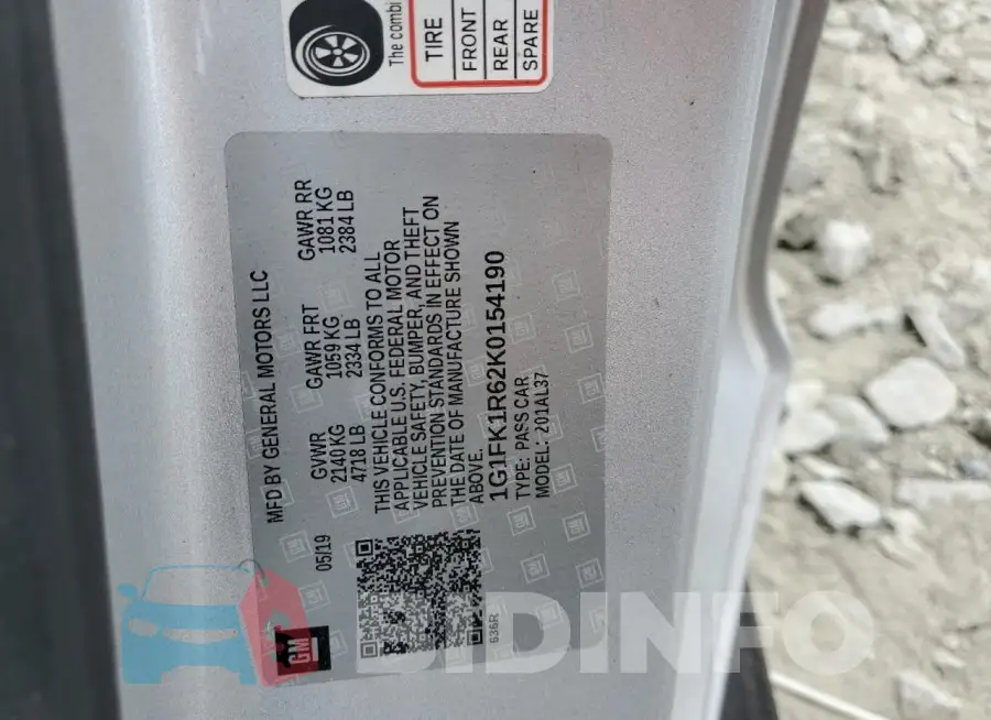 1G1FK1R62K0154190 Photo# 12