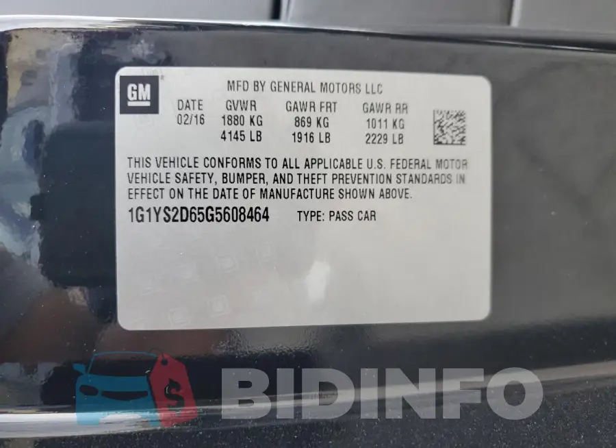 1G1YS2D65G5608464 Photo# 12