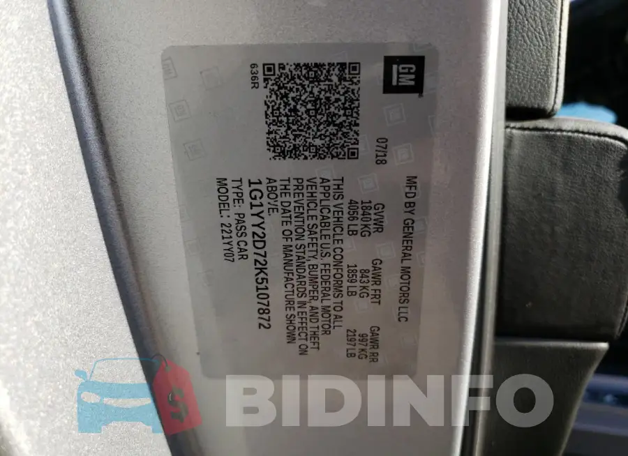 1G1YY2D72K5107872 Photo# 13