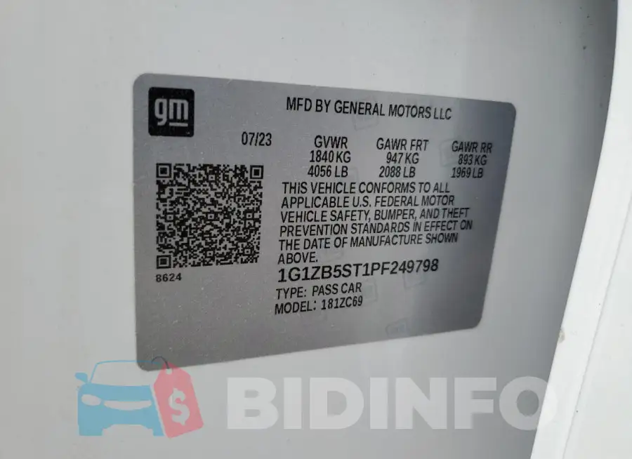 1G1ZB5ST1PF249798 Photo# 12