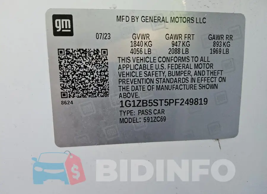 1G1ZB5ST5PF249819 Photo# 12