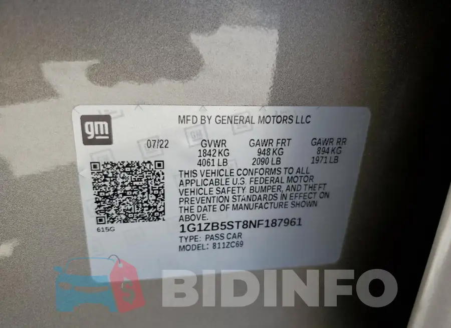 1G1ZB5ST8NF187961 Photo# 12
