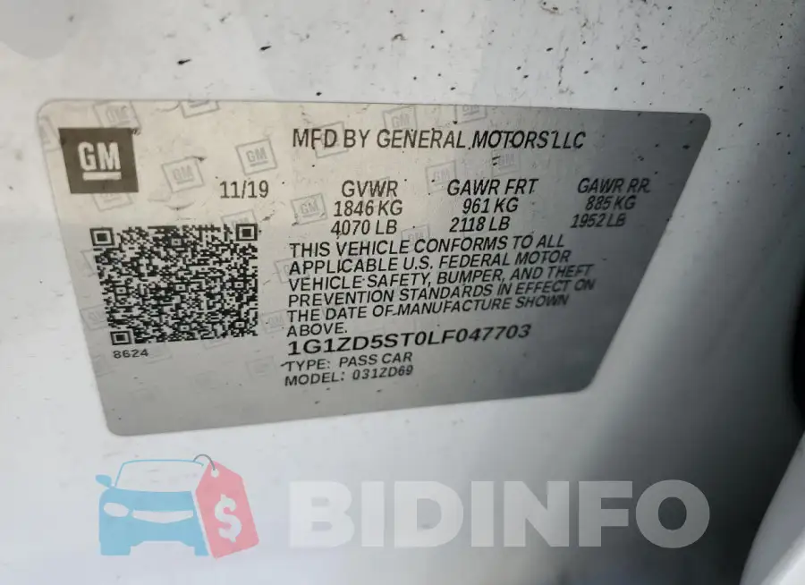 1G1ZD5ST0LF047703 Photo# 12